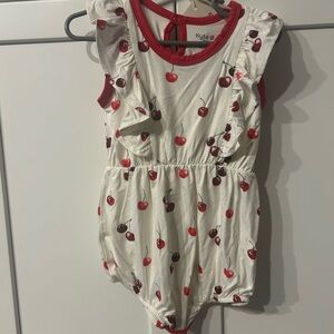 Kyte Baby Cherry Print Romper NWT 18-24 months